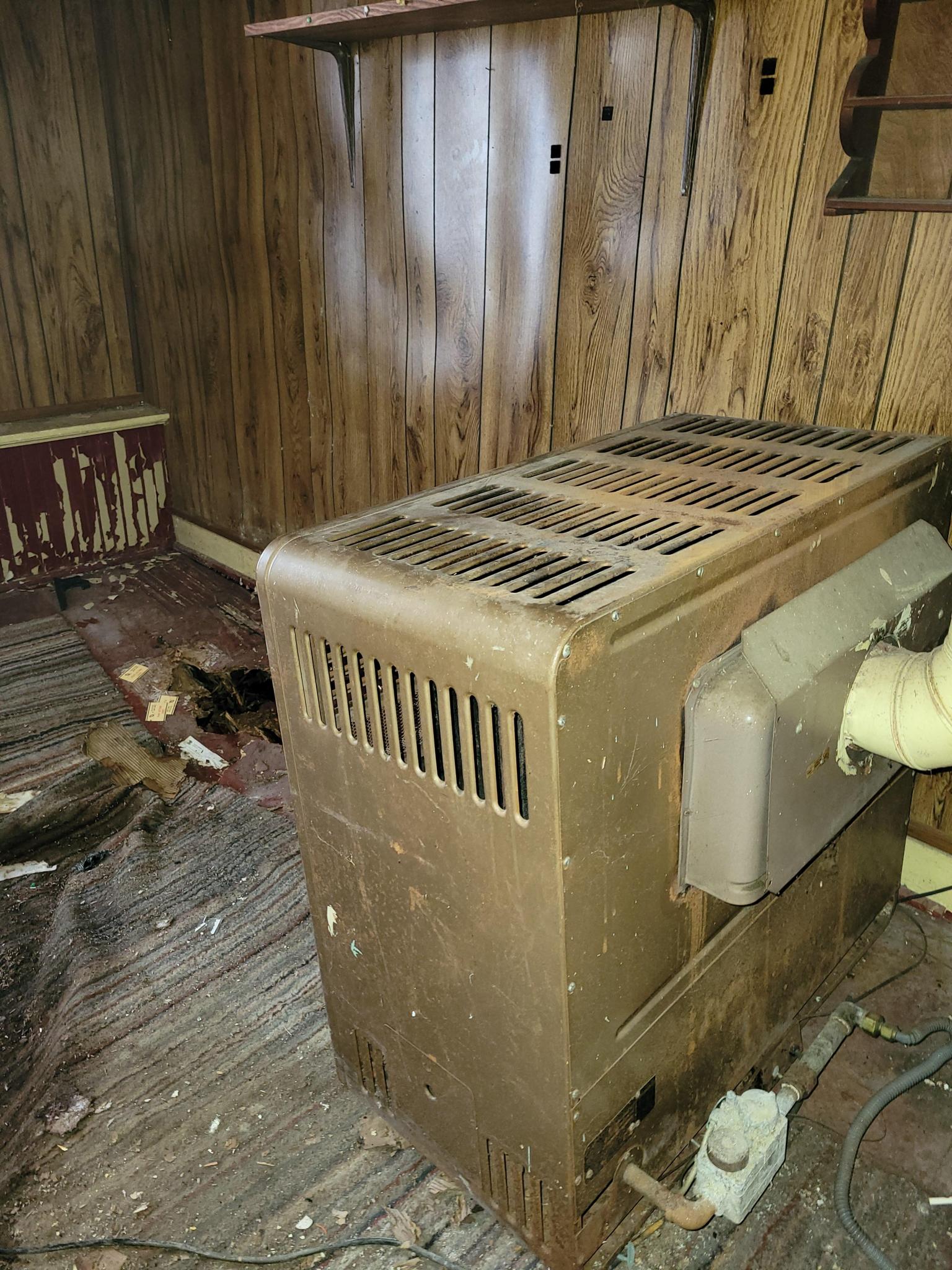 old heat source for basement rooms